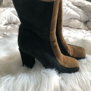 Marni suede multicolor boots.